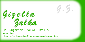 gizella zalka business card